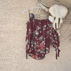 Open shoulder blouse